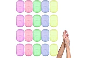 ACONDE 20 Cajas de Hojas de Jabón, 400 Hojas de Papel Desechable para Viajes al Aire Libre y Campamento