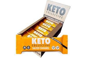 Keto Collective Keto Bars 15x40g | 2g Net Carbs | Keto Snacks | High Fibre | Natural Ingredients | Source of Protein | Low Carb Snacks | Gluten Free | Vegan | Made in the UK | No Artificial Sweeteners