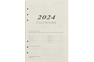 2024 Paper Refills - simyron Loose-Leaf Insert, 176 Sheets Personal Inserts Loose Leaf, 6-Ring Personal Binder Planner Refillable Lined Paper