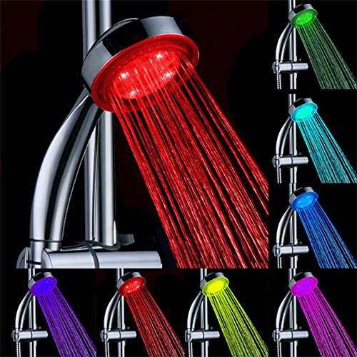 GuDoQi® Luxus dusche partei 7 farbe führte hand dusche automatische steuerung farbwechsel RGB 7 führten shower head sprinkler