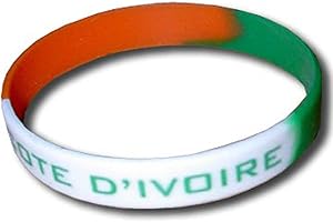 Supportershop Côte D'Ivoire Bracelet Silicone Mixte Adulte, Orange, Taille Unique
