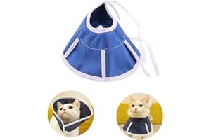 ASOCEA Réglable Chats Chiens Chirurgie Collier de Récupération Cône Doux pour Animaux De Compagnie pour Le Toilettage Anti-mordant Lécher La Guérison des Plaie(Circonférence du Cou : 4,7 pouces/12cm)