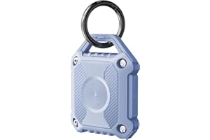 Sichy Etui kompatybilne z Apple AirTags etui brelok do kluczy zawieszka powietrzna uchwyt na etykietę powietrzną etui na klucze etykiety powietrzne pokrowiec ochronny Airtag breloczek pętla uchwyty TPU dla psa kota obroża dla zwierząt (wodoodporny błękit nieba