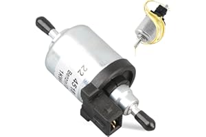 Tongdejing Oil Fuel Pump Parking Heater Replacement, 12V Universal Car Air Parking Heater Fuel Pump, 2-8KW Quieter Pulse Metering Electric Parking Heater Air Heater Diesels Pump(Grey)