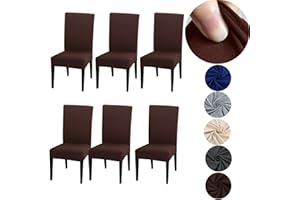 HOPELIT Stuhlhussen 6er Set für Schwingstühle, Abnehmbarer Waschbarer Stühle Schutz Dekoration, Stretch Stuhlbezug Hussen für Esszimmer, Hochzeit, Hotel, Küche, Partys Deko, Zeremonie, Kaffee