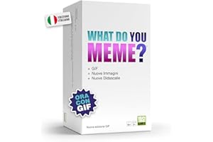ROCCO GIOCATTOLI What Do You Meme Core Nuova Versione, Adesso con Carta GIF, Nuove Immagini, Più Carte Didascalia, Gioco per Appassionati di Meme, dai 18 anni in su, per 3 o più giocatori