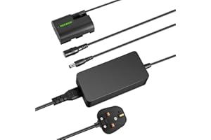 NEEWER Dummy Battery Replacement for LP-E6 LP-E6N LP-E6NH with DC Coupler and AC Power Adapter Compatible with Canon EOS R Ra R5 R5C R6 R6II R7 5D 6D 7D Mark II/III/IV 5DS 5DSR 60D 70D 80D 90D