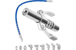 Fettpress munstycke, 10 000 PSI dubbelhandtag fettpress för smörjnippel