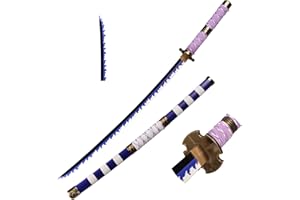 Skyward Blade Espada de madera Roronoa Zoro Katana original Anime Textura Espada japonesa Samurai Kitetsu Katana para Cosplay Colección