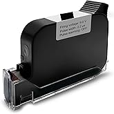 WELCZEK Ink Cartridge for TIJ127 Portable Printer, Black | Quick Dry Ink, For Labels, Prints Barcode, QR, Logo, Date &amp; Batch