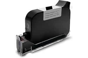 WELCZEK TIJ1704 Stampante a Getto d'Inchiostro Portatile Intelligente - Per Data di Scadenza, Lotto, Logo, Codici a Barre e QR | Cartuccia a Essiccazione Rapida + Touchscreen (TIJ1704 Black Ink)