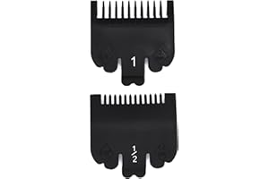 ZEROKIWI 2 Pieces Professional Hair Clipper Guard Guide Attachment Combs, 1.5mm, 3mm, 1/16", 1/8", Compatible with Wahl Standard Full-Sized 8148 1919 8504 Magic Clip Hair Clippers (Black)