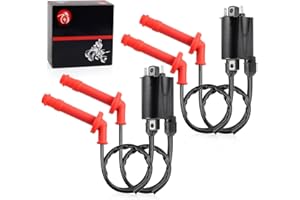 MOTO1988 2Pcs Ignition Coil Pack and Spark Plug Cap for HONDA CBR600F2 CBR600F3 CBR600SJR 1991-1998 30510-KT7-023