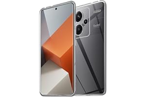 HidWee Cristal Clear Compatible con Xiaomi Redmi Note 13 Pro Plus 5G/Note 13 Pro+ 5G Funda, Slim de Suave TPU Silicona Caso Delgada, No Amarillea Antiarañazos Carcasa Anti-Choque Cover - Transparente