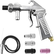 Pistola Sabbiatrice Per Compressore - Kit Portatile Con Ugelli In Ceramica E Metallo, 1m Tubo - Foto 10