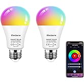 Redare LED Smart Bulbs,Bluetooth Light Bulb,E27,10W 1000LM,Color Changing Adjustable Light Bulb with App Control,Music Sync a