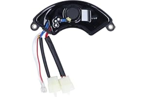 TISSTING Regolatore Automatico di Tensione AVR, 380V Forma di Arco per 5KW-6.5KW Generatore Elettrico a Benzina Nero, Regolatore di Tensione Avr con Uscita Trifase