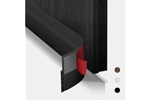 teeppo paraspifferi porta blindata Nuovo paraspifferi il sottoporta utilizzabile per isolamento, protezione dal freddo e per porte(100 x 5cm nero)