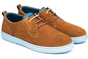 MERÖHE - Saturno Samoa - Zapatillas Deportivas Piel Marrón con Cordones - Hombre