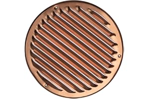 EUROPLAST Ø 200mm Griglia di Ventilazione con Zanzariera - Griglie D'Aerazione in Metallo - Rame