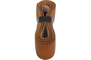 MCTIES MXGZ Rakieta tenisowa Overgrip, skórzana taśma do chwytania rakiety tenisowej z doskonałą absorpcją uderzeń na plac zabaw (brązowa)