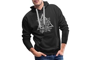 Spreadshirt Harry Potter The Deathly Hallows Men's Premium Hoodie