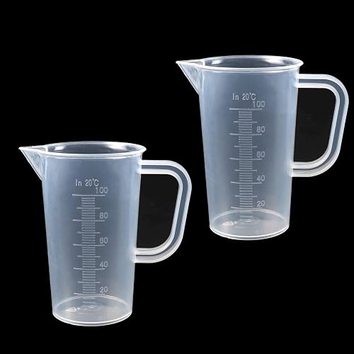FANNAS Mini-Messbecher 100 ml, 2er-Set