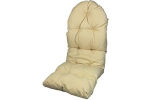 Rattani Auflage/Polster für Schaukelstuhl, Liegestuhl, Ersatzpolster Gr. 130 x 50 x 12 cm, Fb. beige