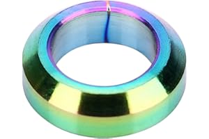 Alomejor 4 Pcs/Lot vélo Frein vis rondelle entretoise TC4 Titane étrier de Frein boulons Fixes Joint entretoise pour VTT vélo de Montagne