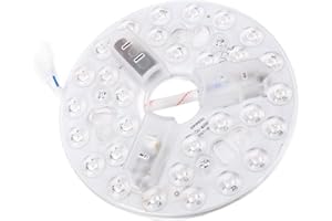 ‎SXHLSELLER Sxhlseller 5,3 Zoll Deckenventilator LED-Bausatz - 15W Rundes LED Nachrüstpanel, 3CCT dimmbar (3000K/4200K/6500K) - Memory Funktion, 95-265V - Ersatz für Deckenventilator, Hängeleuchten,