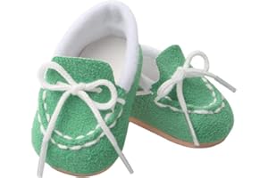 Aeromdale Puppenschuhe Vintage Schuhe Fit 43 cm 18 Zoll American Girls Puppen Neugeborene Baby Zubehör Spielzeug - Grün - 1 Paar