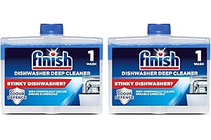 Finish, Środek do mycia w zmywarce, świeży zapach, 500 ml (250 ml x 2 szt.), usuwa tłuszcz i kamień, zwalcza nieprzyjemny zapach, dla higienicznej zmywarki