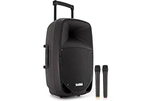 SUBZERO Altavoz de Megafonía Portátil con Bluetooth y Micrófono Inalámbrico SZPA-P12