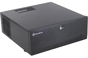SilverStone Technology SST-GD07B-C - Grandia Boîtier PC HTPC ATX, Haute Performance du Flux d'air Silencieux, connecteur USB Type C sur Le Port d'E/S, Noir 10180