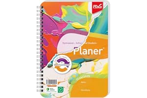 FLVG Schülerkalender 2024/2025, A5 Schulplaner, Hausaufgabenheft für Grundschule & Gymnasium mit Wechselcover