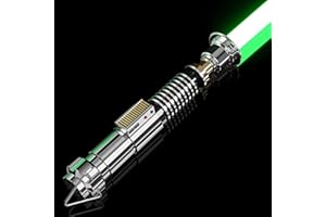 WISBECOST SMAUTOP Sable de luz FX, Metal Smooth Swing, RGB 15 Colores cambiables 17 Modos de Sonido,Espada Laser Adecuado para Fanáticos de la Fiesta Cosplay Niños Adultos