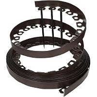 Bordo Per Prato Flessibile 30 M - Protezione Aiuole In Plastica Verde Con Picchetti - Facile Da Tagliare E Installare - Ideale Per Giardini E Orti