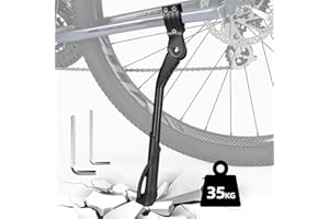 Aolawco Béquille latérale réglable en hauteur 24-29 pouces, pied arrière antidérapant pour VTT, vélo de ville, vélo électrique