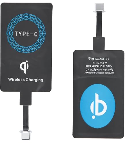 Ricevitore Wireless Qi Da 5W USB-C – Ultra Sottile Per Sotto Cover, Trasforma Il Tuo Smartphone In Compatibile Ricarica Senza Fili