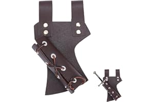 NBEADS Médiéval en Cuir PU Épée Grenouille, Accessoire de Gaine de Taille en Cuir PU Rapier Knight Sword Holster Style Rétro Viking Knight Ceinture Gaine Taille Universal Cosplay Sword Frog Costume