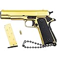 Zhongren 1911 Tactical Mini Pistol Keychain 1:3 Metal Pistol Shape Key Chain with Moving Parts Realistic Gun Model Collection Pendant Bag Charm for Men Army Fan Boyfriend Gift