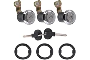 CANTONDZ Juego de cerradura para puerta de coche 3xCilindro de Cerradura de Puerta con 2 Llaves 9170.CW Compatible con Citroen Berlingo Xsara Peugeot Partner Picasso 9170.G3