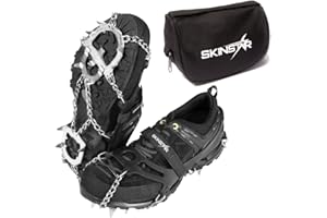 SkinStar Mount PRO Grödel Steigeisen Eisspikes,Schuhkrallen Spikes - Schuh-Ketten zum Wandern - Grödeln Eisspikes