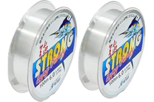 LYQNIHOB Set da 2 Filo da Pesca in Nylon Resistente all'Usura, Monofilamento Trasparente ideale per pesca, artigianato e decorazioni sospese