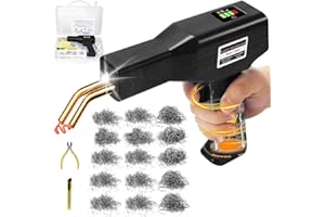 SGZIOO 200W Wireless Plastic Welding Kit, 5000mAh USB Rechargeable Plastic Welder with 1050 PCS Hot Staples, Plastic Repair Kit, Bumper Repair Kit, Plastic Welder Repair Kit for Cars Bumper Repair