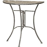 Siena Garden Tisch Felina, 35,5x70x71,5cm, Gestell: Stahl, pulverbeschichtet in silber-schwarz, Fläche: Mosaik…