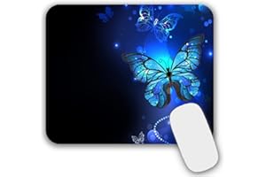 AOKSUNOVA Podkładka pod mysz mała z motywem dziewczynki mała podkładka pod mysz motyl 24 x 20 cm