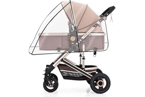 UENXRXE Parapioggia Passeggino Universale, Carrozzina Copertina Antipioggia Trasparente, Parapioggia Universale Comfort per Passeggino Carrozzine Navicella, Parapioggia carrozzina universale