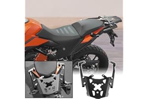 Lorababer Portapacchi posteriore per moto compatibile con 390 Adventure Adv. 2017 2018 2019 2020 2021 2022 2023 Kit piastra staffa superiore per estensione supporto portapacchi posteriore