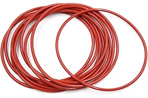 ‎X AUTOHAUX sourcing map 10 STK. O-Ring VMQ Dichtungsscheiben Silikon Gummi 100mm x 3,1mm Braun für Auto